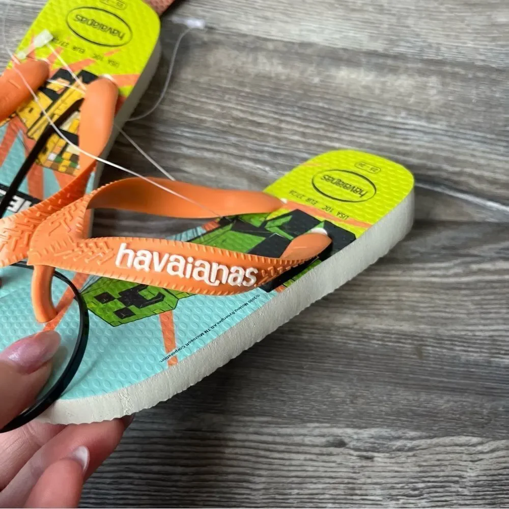 Havaianas Kids Top Minecraft Flip Flop Sandals